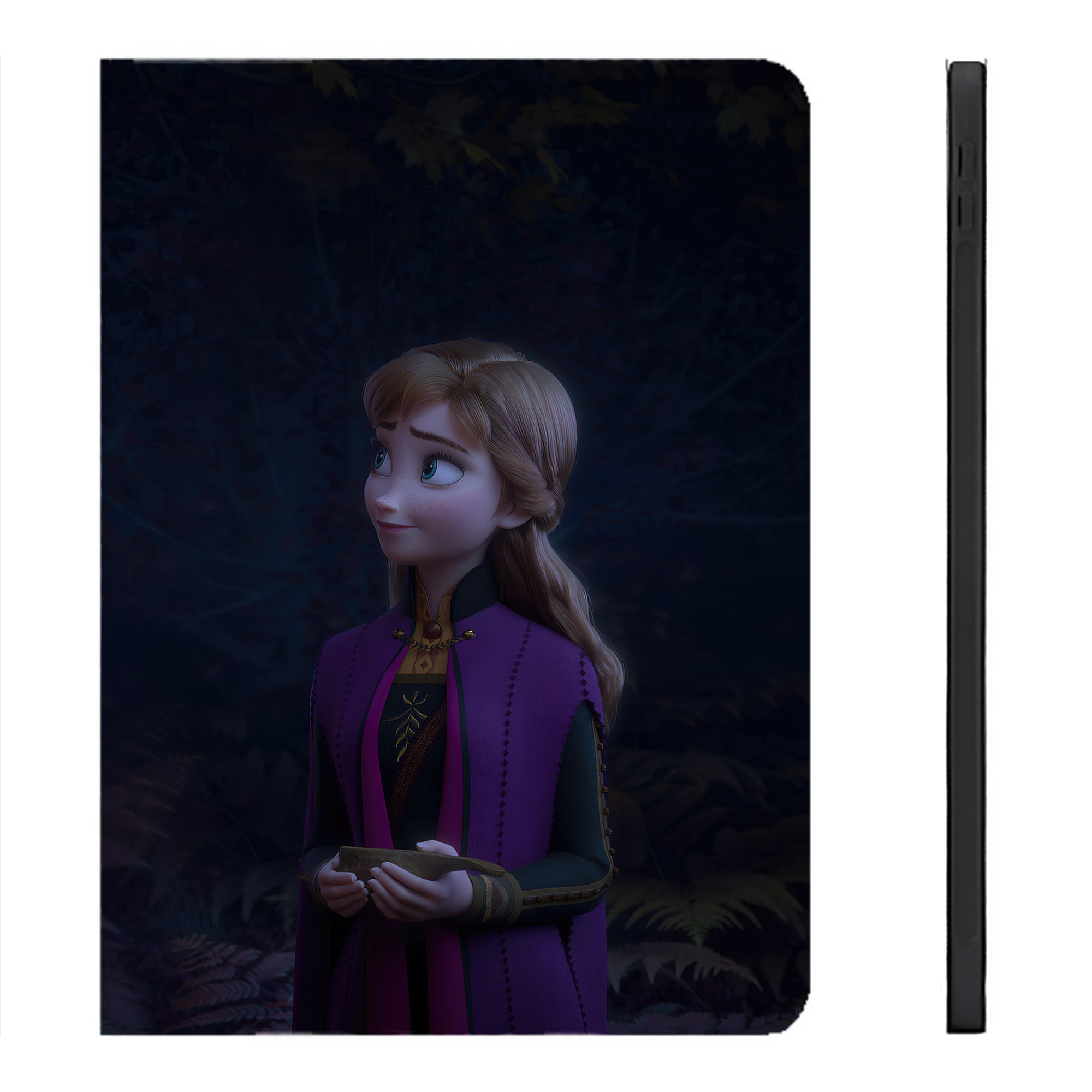 （画像用） アナと雪の女王 アンナ エルサ Frozen Anna Elsa IPadケース ペンホルダー付き ブックスタイルデザイン